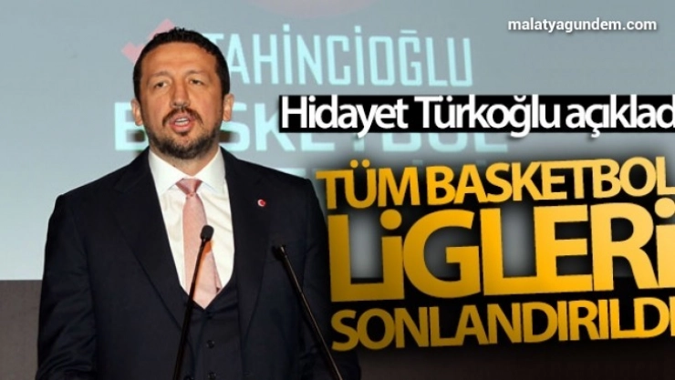 Tüm basketbol ligleri sonlandırıldı