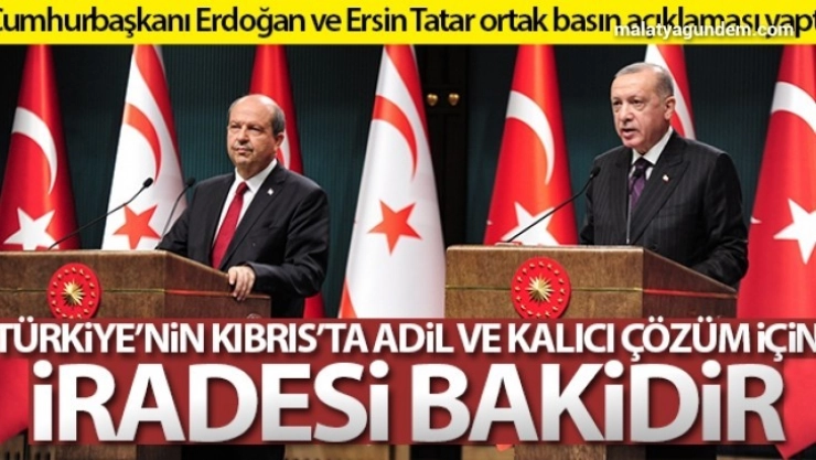 Türkiye'nin Kıbrıs'ta adil ve kalıcı çözüm için iradesi bakidir