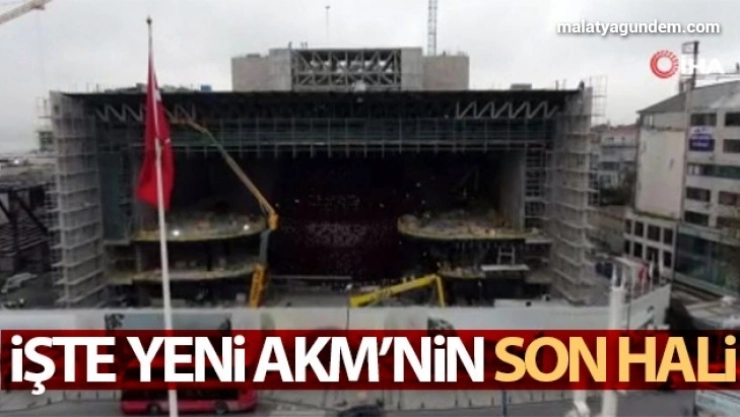 Yeni AKM'nin son hali havadan görüntülendi