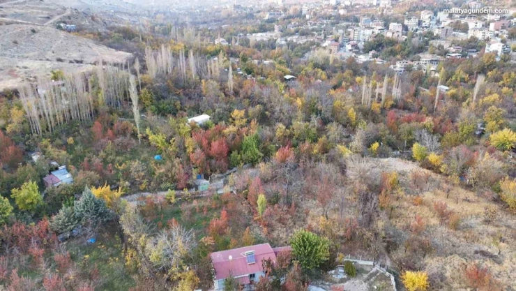 Yeşilyurt'ta sonbaharda kartpostallık görüntüler ortaya çıktı