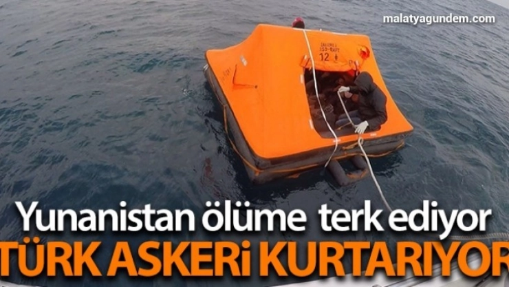 Yunanistan ölüme terk ediyor, Türk askeri kurtarıyor