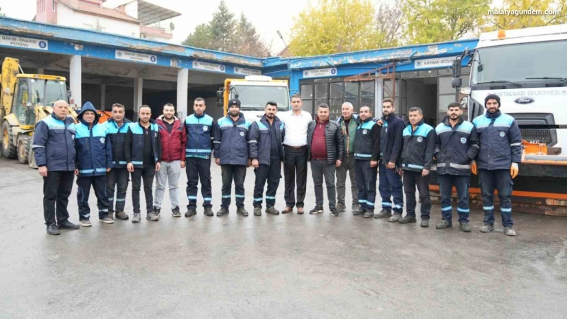 Battalgazi Belediyesi karla mücadele için teyakkuza geçti