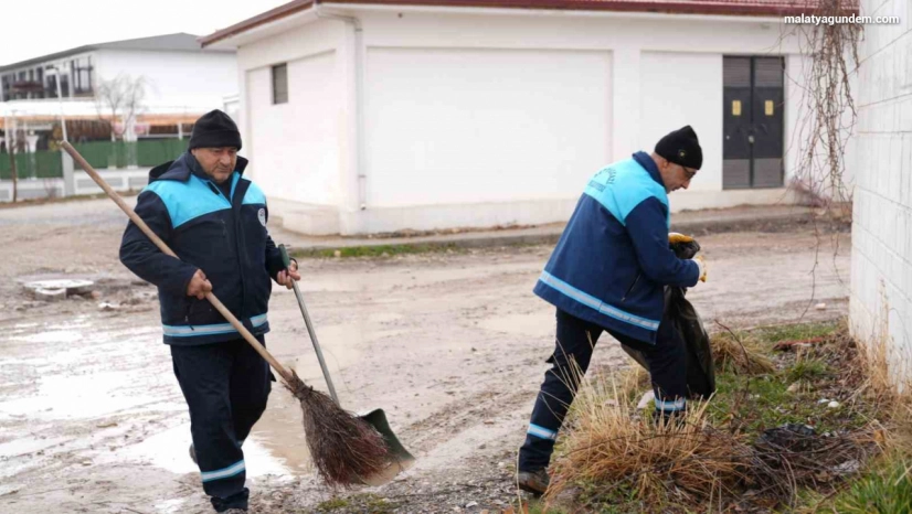 Battalgazi'de Kanalboyu ve Orduzu'da temizlik çalışması