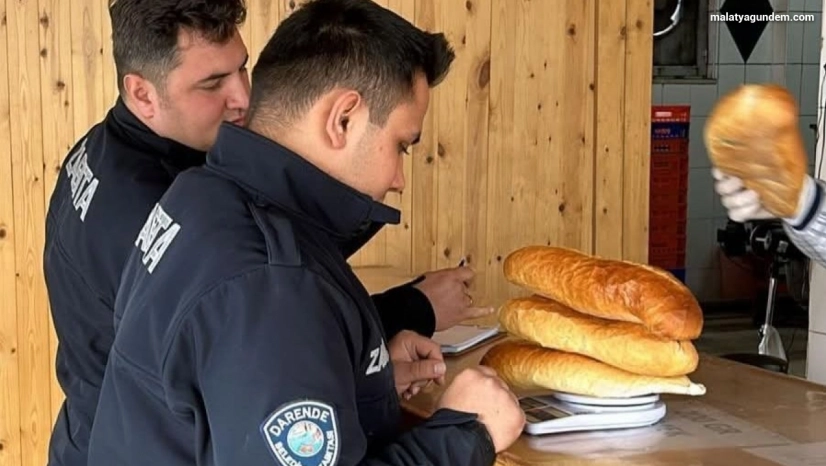 Darende'de zabıta ekiplerinden denetim