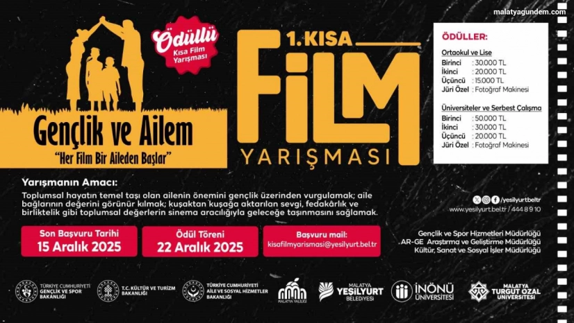1. Kısa Film Festivali'nde son başvuru 15 Aralık