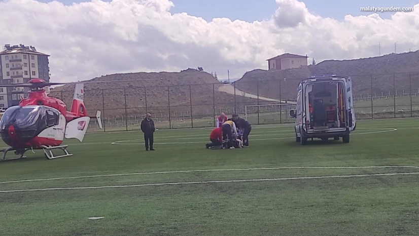 Ambulans helikopter 76 yaşındaki hasta için havalandı