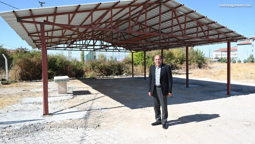 Yeşilyurt'ta mezarlık düzenleme çalışması tamamlandı