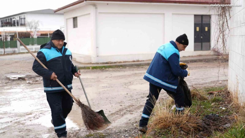 Battalgazi'de Kanalboyu ve Orduzu'da temizlik çalışması