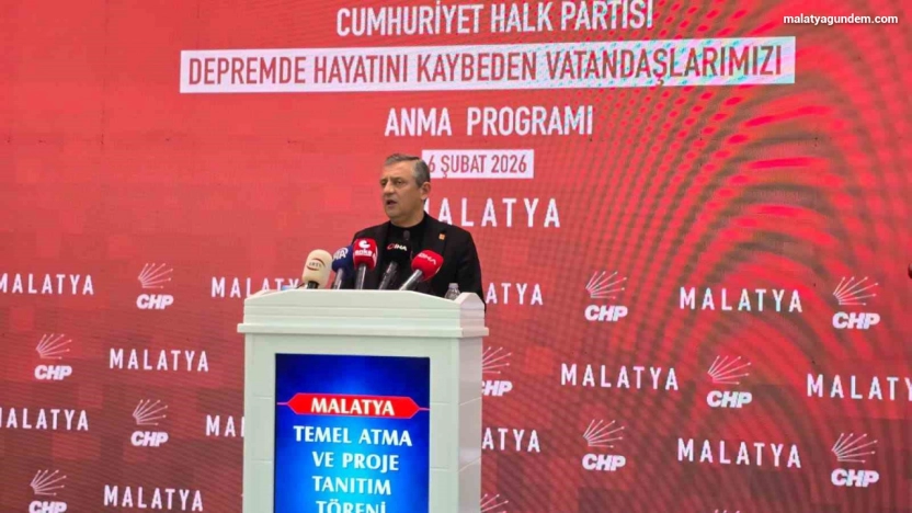 CHP Genel Başkanı Özel: 'Muhalefet çivi çakma makamı değildir, çiviyi kimin çakacağına millet karar verir'