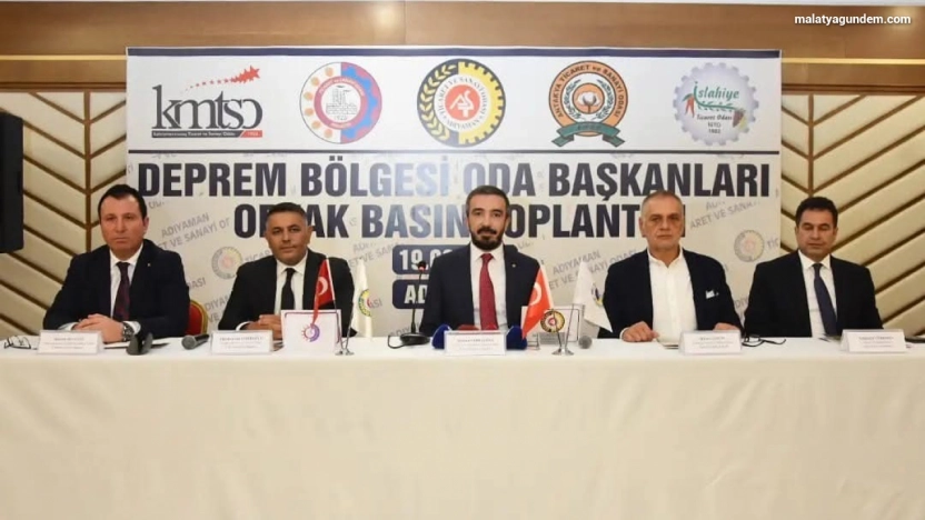 Depremden etkilenen illerden ortak çağrı