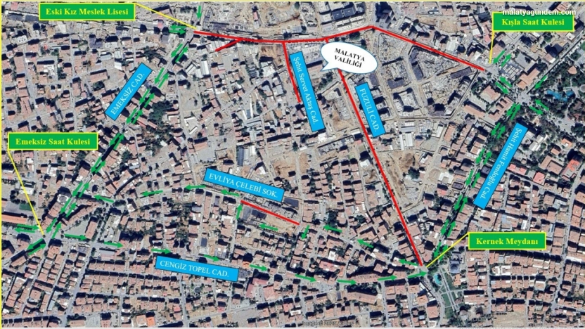 İnönü Caddesi üzerinde yeni yağmur suyu ve içme suyu hatları imal edilecek