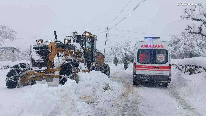 Malatya'da 136 kırsal mahalle yolu kapalı