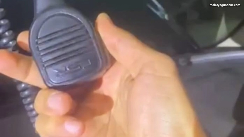 Malatya'da çakarlı araç 30 gün trafikten men edildi