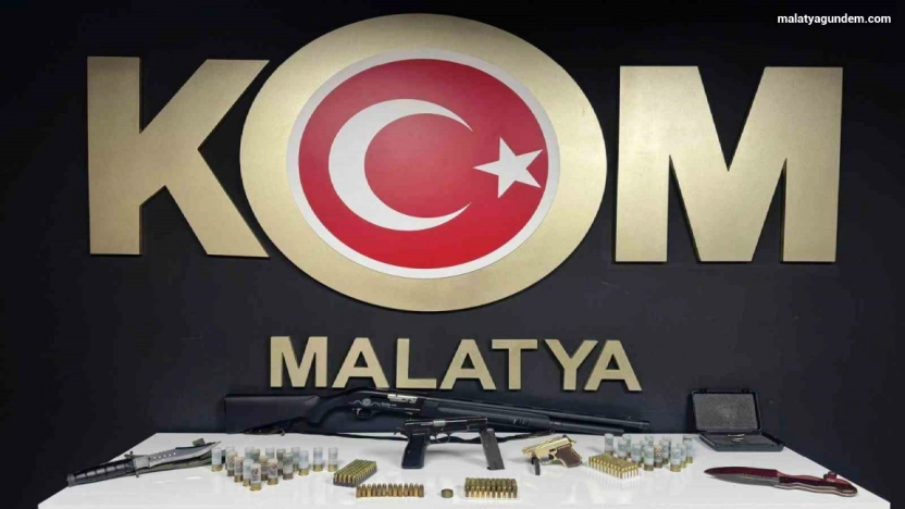 Malatya'da kaçak silah operasyonu: 4 gözaltı