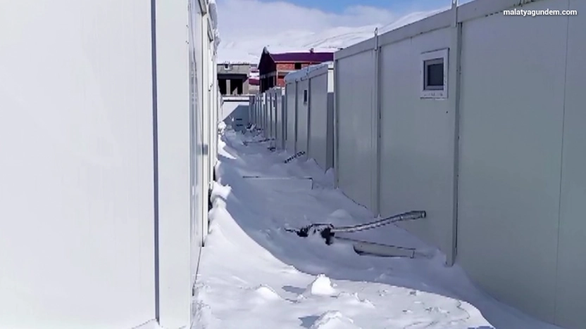 Malatya'da kar hayatı olumsuz etkiliyor