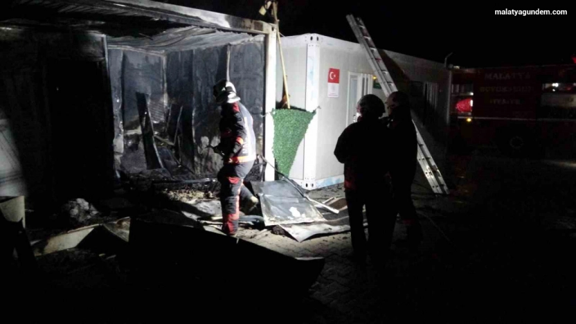 Konteyner kentte korkutan yangın