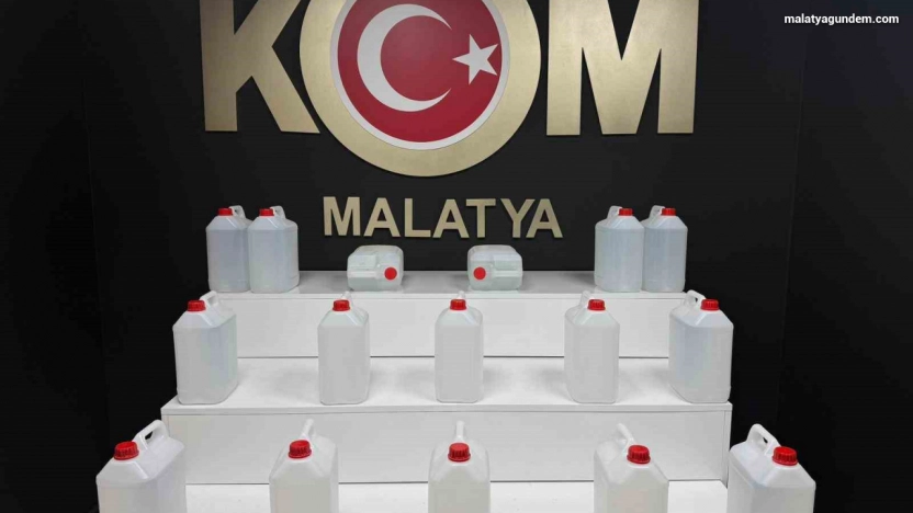 Sahte alkol operasyonun da 76 litre etil alkol ele geçirildi