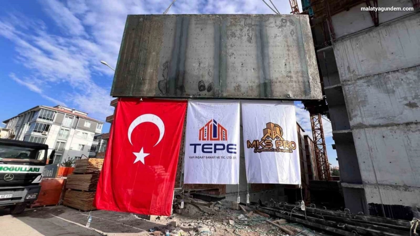 Malatya Güven Sitesi'nde beton işleri tamamlandı