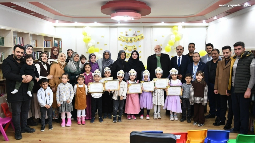 Yeşilyurt'ta minik yürekler Kur'an-ı Kerim'le buluştu