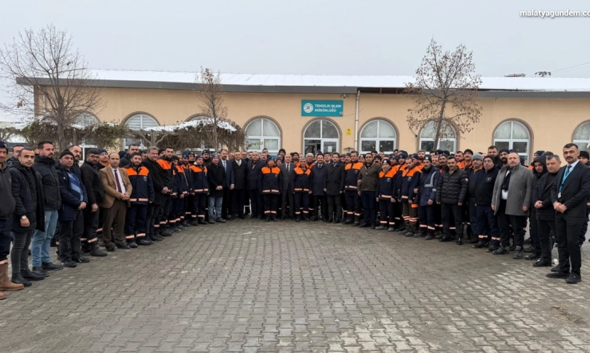 Başkan Geçit'ten sahada görev yapan personellere moral ziyareti