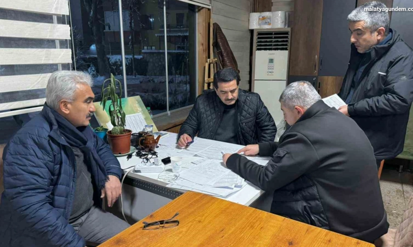 Battalgazi Belediyesi gece boyu sahadaydı