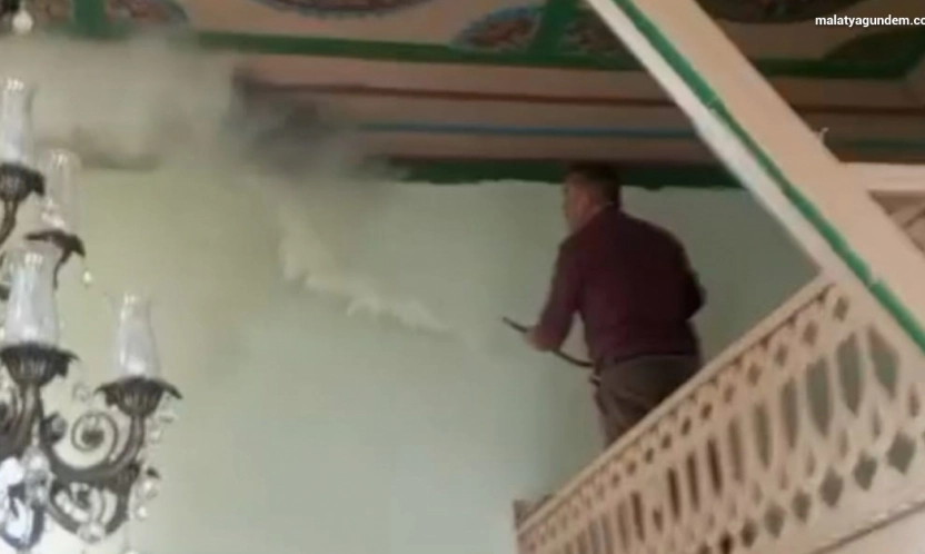 Darende'de camide korkutan yangın