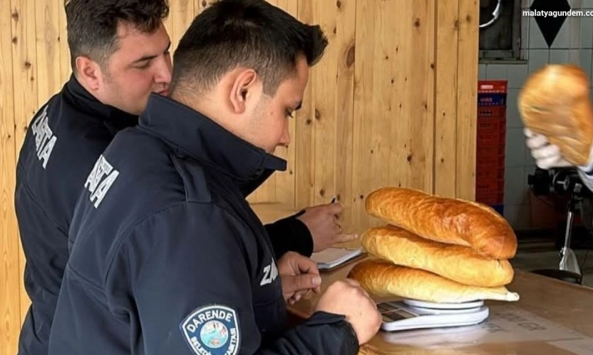 Darende'de zabıta ekiplerinden denetim