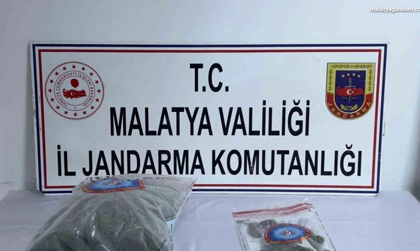 Malatya'da 3 kilo 348 gram kubar esrar ele geçirildi