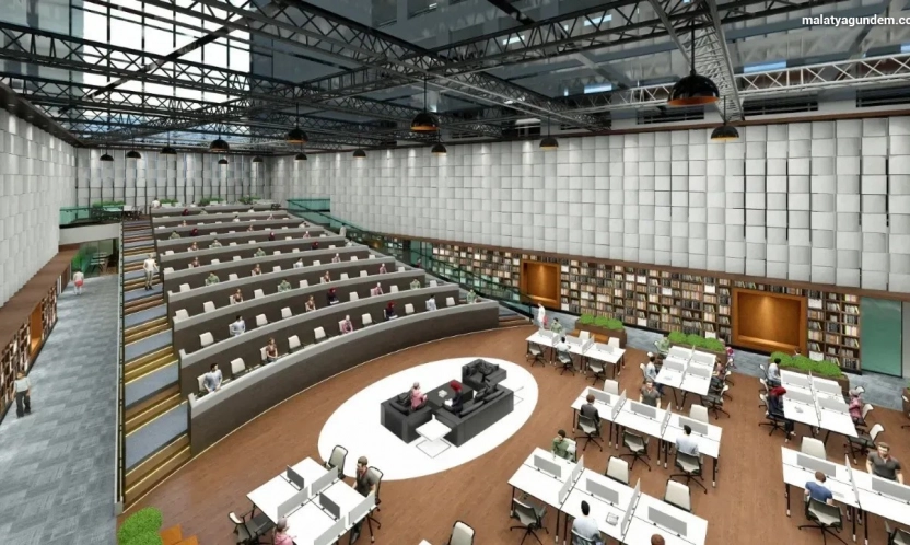 Malatya'da bölgenin en büyük kütüphanesinde sona doğru