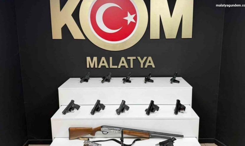 Malatya'da ruhsatsız silah operasyonu