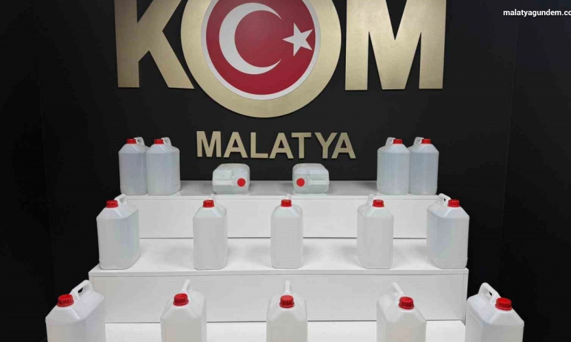 Malatya'da sahte alkol operasyonu