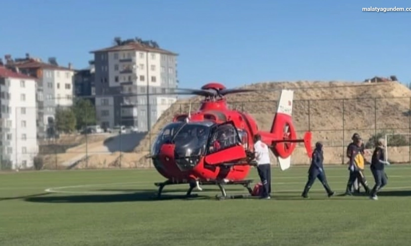 Malatya'da yaşlı hasta için ambulans helikopter havalandı
