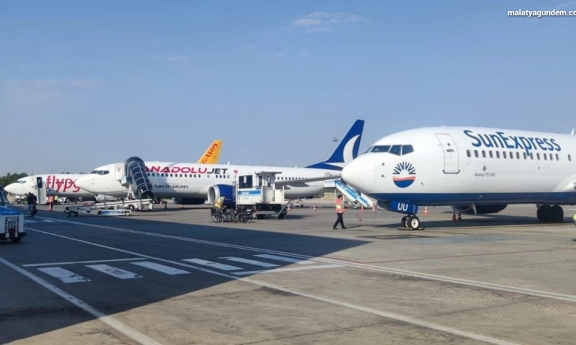 Malatya Havalimanı'nda Ekim ayında 70 bin 548 yolcuya hizmet verildi